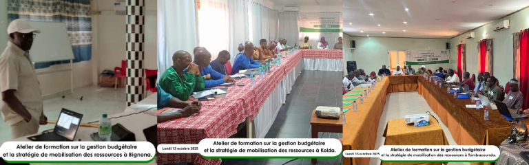 Atelier de formation sur la gestion budgétaire et la stratégie de mobilisation des ressources à Bignona, Kolda et Tambacounda