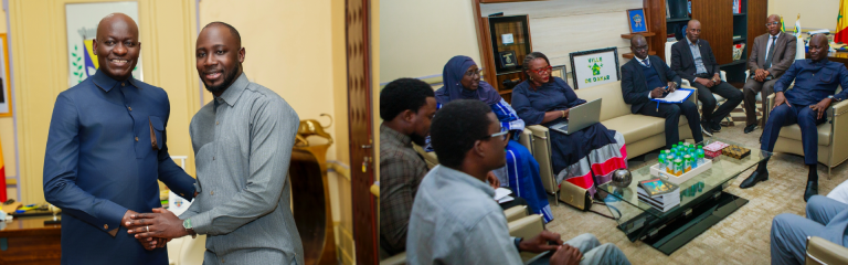 Visite de courtoisie d’une délégation du CNFPLF à la Mairie de Dakar